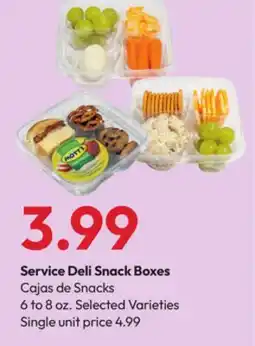 Stater Bros Service Deli Snack Boxes offer
