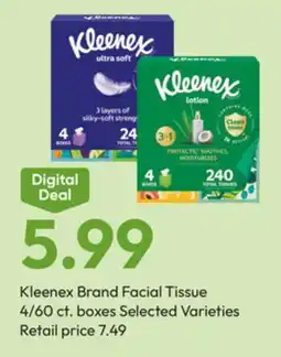 Stater Bros Kleenex Brand Facial Tissue offer