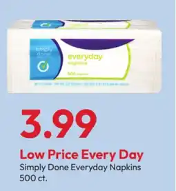 Stater Bros Simply Done Everyday Napkins offer