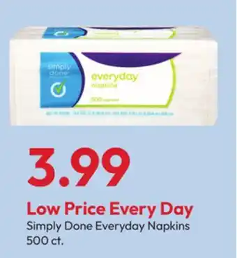 Stater Bros Simply Done Everyday Napkins offer