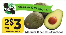 Albertsons Medium Ripe Hass Avocados offer