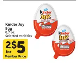 Albertsons Kinder Joy Egg offer