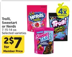 Albertsons Trolli, Sweetart or Nerds offer