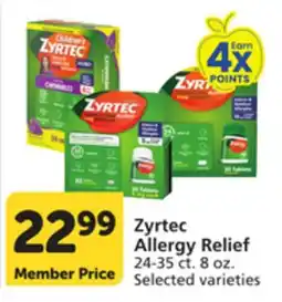 Vons Zyrtec Allergy Relief offer