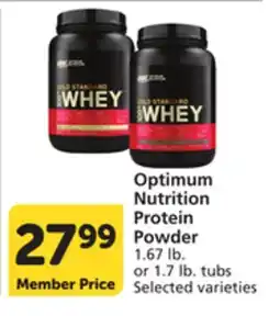 Vons Optimum Nutrition Protein Powder offer