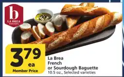 Vons La Brea French or Sourdough Baguette offer