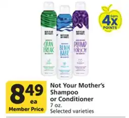 Vons Not Your Mother's Shampoo or Conditioner offer
