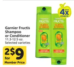 Vons Garnier Fructis Shampoo or Conditioner offer
