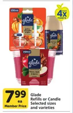 Vons Glade Refills or Candle offer
