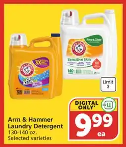 Vons Arm & Hammer Laundry Detergent offer