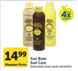 Vons Sun Bum Sun Care offer