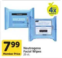 Vons Neutrogena Facial Wipes offer
