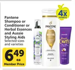 Vons Pantene Shampoo or Conditioner or Herbal Essences and Aussie Styling Aids offer