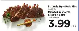 Food 4 Less St. Louis Style Pork Ribs offer