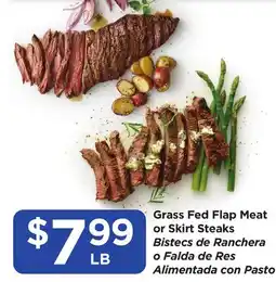 Food 4 Less Grass Fed Flap Meat or Skirt Steaks offer