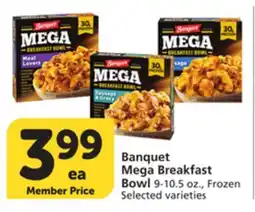 Vons Banquet Mega Breakfast Bowl offer