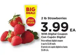 Food 4 Less 2 lb Strawberries offer