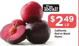 Food 4 Less California Red or Black Plums offer