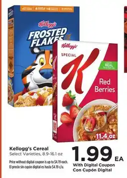 Food 4 Less Kellogg's Cereal offer