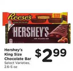 Food 4 Less Hershey's King Size Chocolate Bar offer