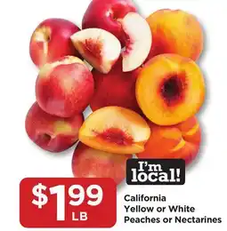 Food 4 Less California Yellow or White Peaches or Nectarines offer