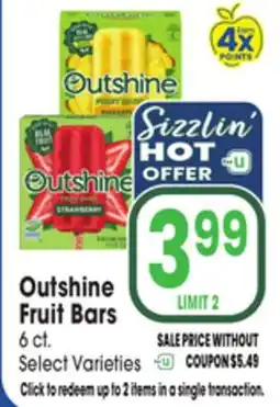Jewel-Osco Outshine Fruit Bars offer