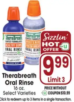 Jewel-Osco Therabreath Oral Rinse offer