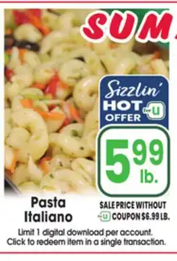 Jewel-Osco Pasta Italiano offer