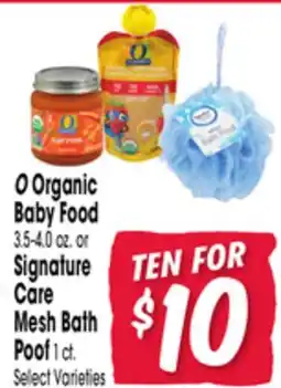 Jewel-Osco O Organic Baby Food Signature Care Mesh Bath offer