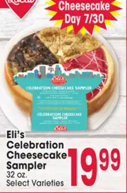 Jewel-Osco Eli's Celebration Cheesecake Sampler offer