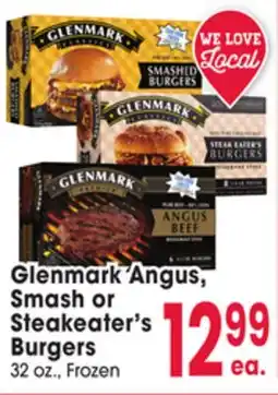 Jewel-Osco Glenmark Angus, Smash or Steakeater's Burgers offer