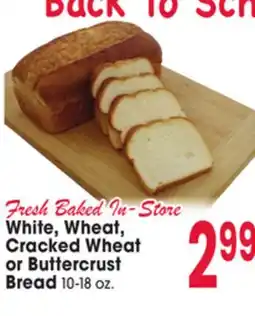 Jewel-Osco White, Wheat, Cracked Wheat or Buttercrust Bread offer
