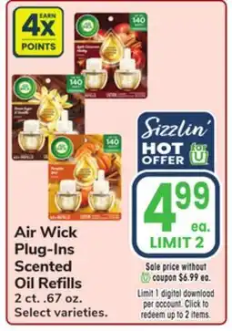 Jewel-Osco Air Wick Plug-Ins Scented Oil Refills offer