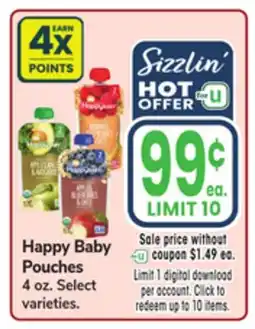 Jewel-Osco Happy Baby Pouches offer
