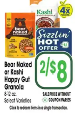 Jewel-Osco Bear Naked or Kashi Happy Gut Granola offer