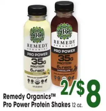 Jewel-Osco Remedy Organics Pro Power Protein Shakes offer
