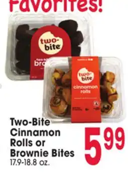 Jewel-Osco Two-Bite Cinnamon Rolls or Brownie Bites offer