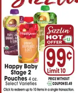 Jewel-Osco Happy Baby Stage 2 Pouches offer