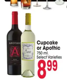 Jewel-Osco Cupcake or Apothic offer