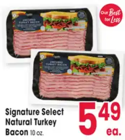 Jewel-Osco Signature Select Natural Turkey Bacon offer