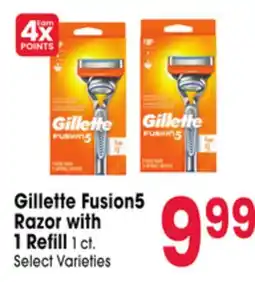 Jewel-Osco Gillette Fusion5 Razor with 1 Refill offer