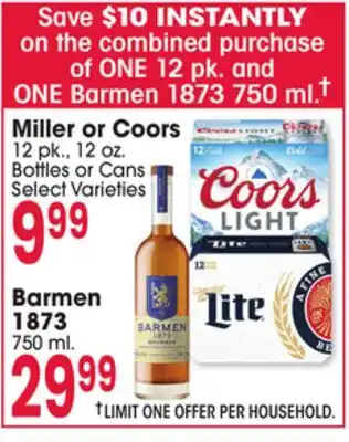 Jewel-Osco Miller or Coors offer