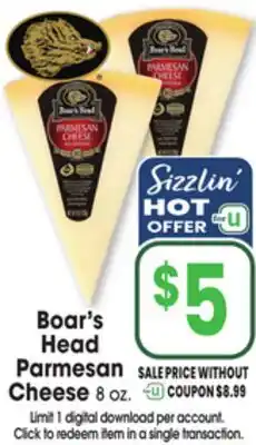Jewel-Osco Boar's Head Parmesan Cheese offer