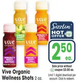 Jewel-Osco Vive Organic Wellness Shots offer