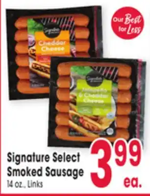 Jewel-Osco Signature Select Smoked Sausage offer