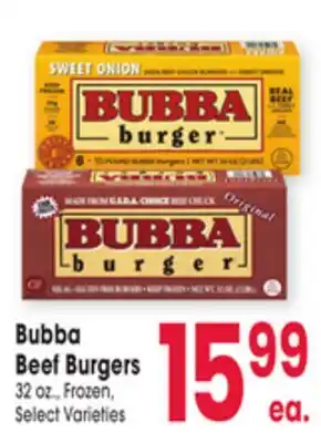 Jewel-Osco Bubba Beef Burgers offer