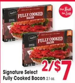 Jewel-Osco Signature Select Fully Cooked Bacon offer