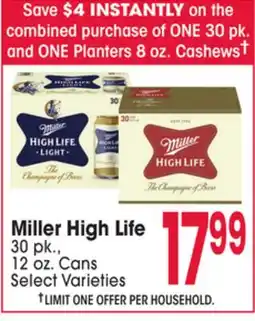 Jewel-Osco Miller High Life offer