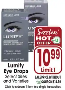 Jewel-Osco Lumify Eye Drops offer