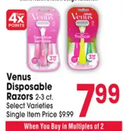 Jewel-Osco Venus Disposable Razors offer